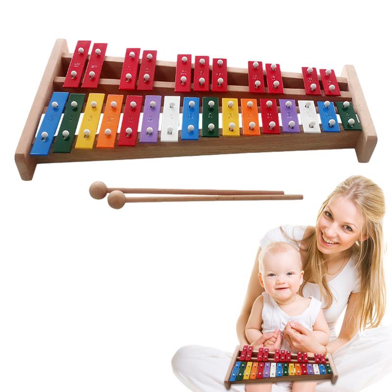 Kids Education Bell - 27 nota xilofone mão sino colorido