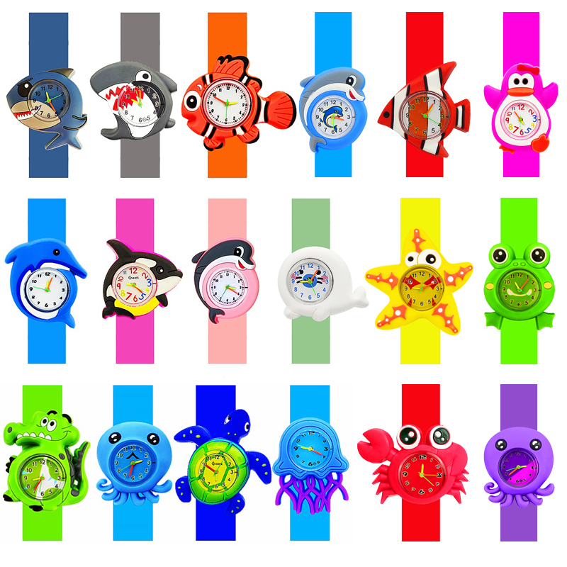 Kids Educational Watch - Golfinhos dos desenhos animados tubarões crianças