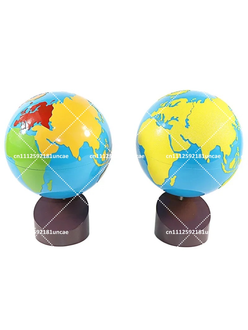 Kids Education World - Globo Geográfico do Mundo com Continentes,