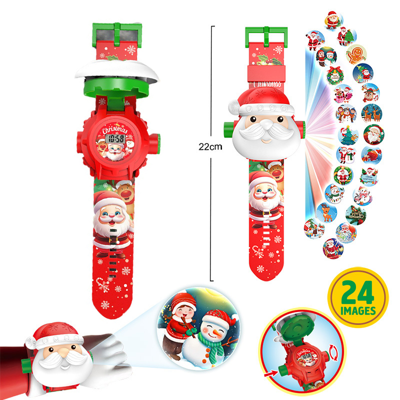 Kids Educational Watch - Relógio de projeção de natal crianças