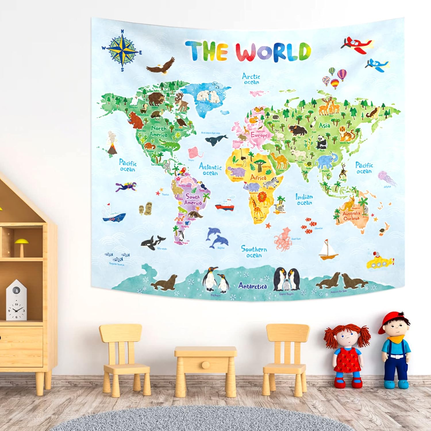 Kids Education Charts - Gráfico de parede esportivo falando cartaz