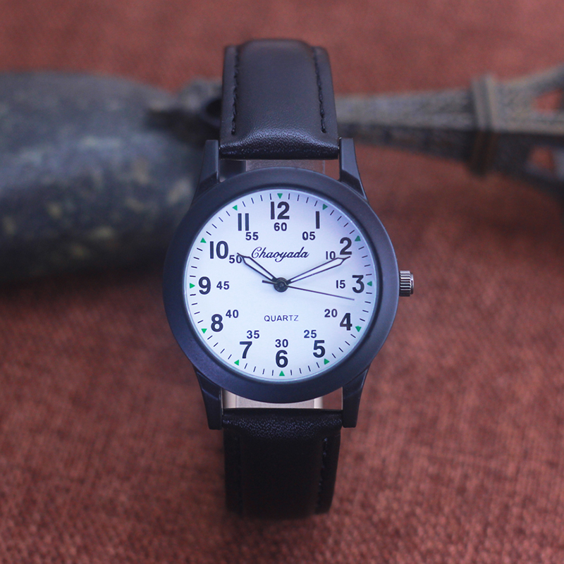 Kids Educational Watch - Chaoyada-Relógio de pulso de quartzo masculino,