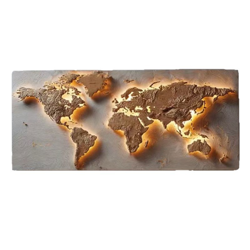 Puzzle Map World - Mapa-múndi de quebra-cabeça para pendurar na
