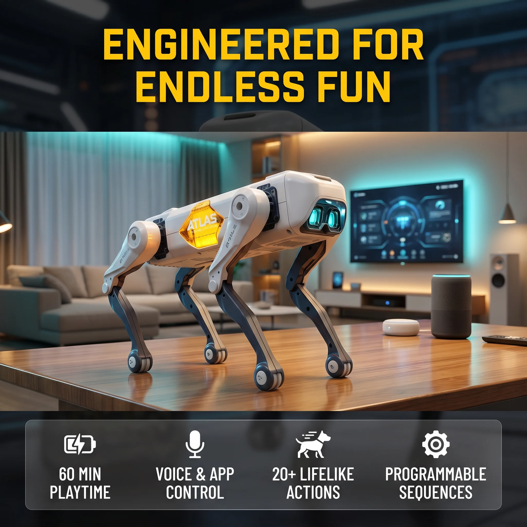 Kids Education App Free - Cão Robô Inteligente com IA, Controle