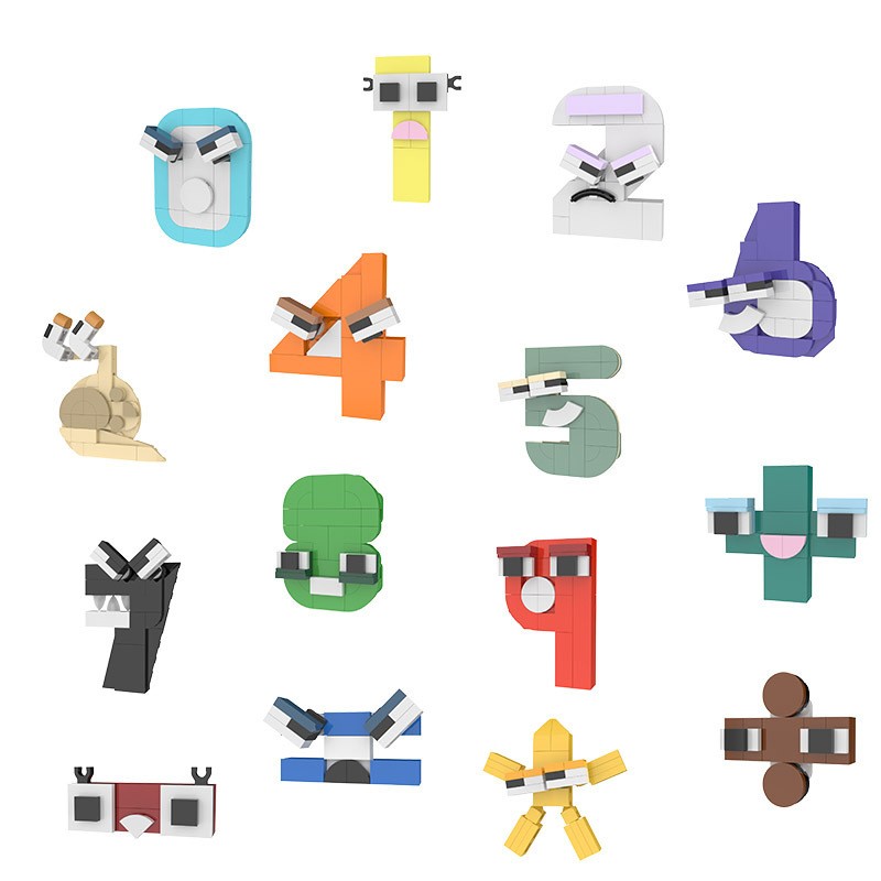 Kids Education Alphabet Numbers - Criativo moc número lore alfabeto dos
