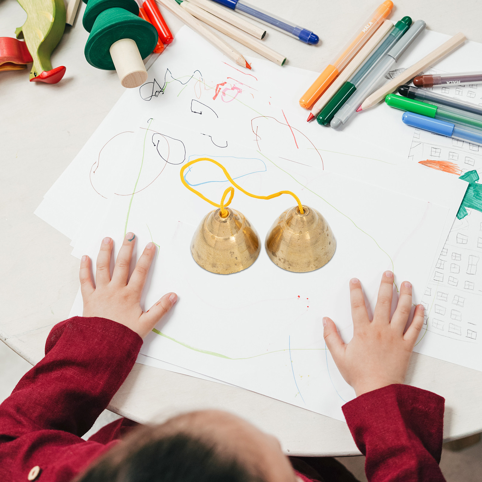 1 Par de Sinos de Cobre Premiu - Kids Education Bell avaliação e preço