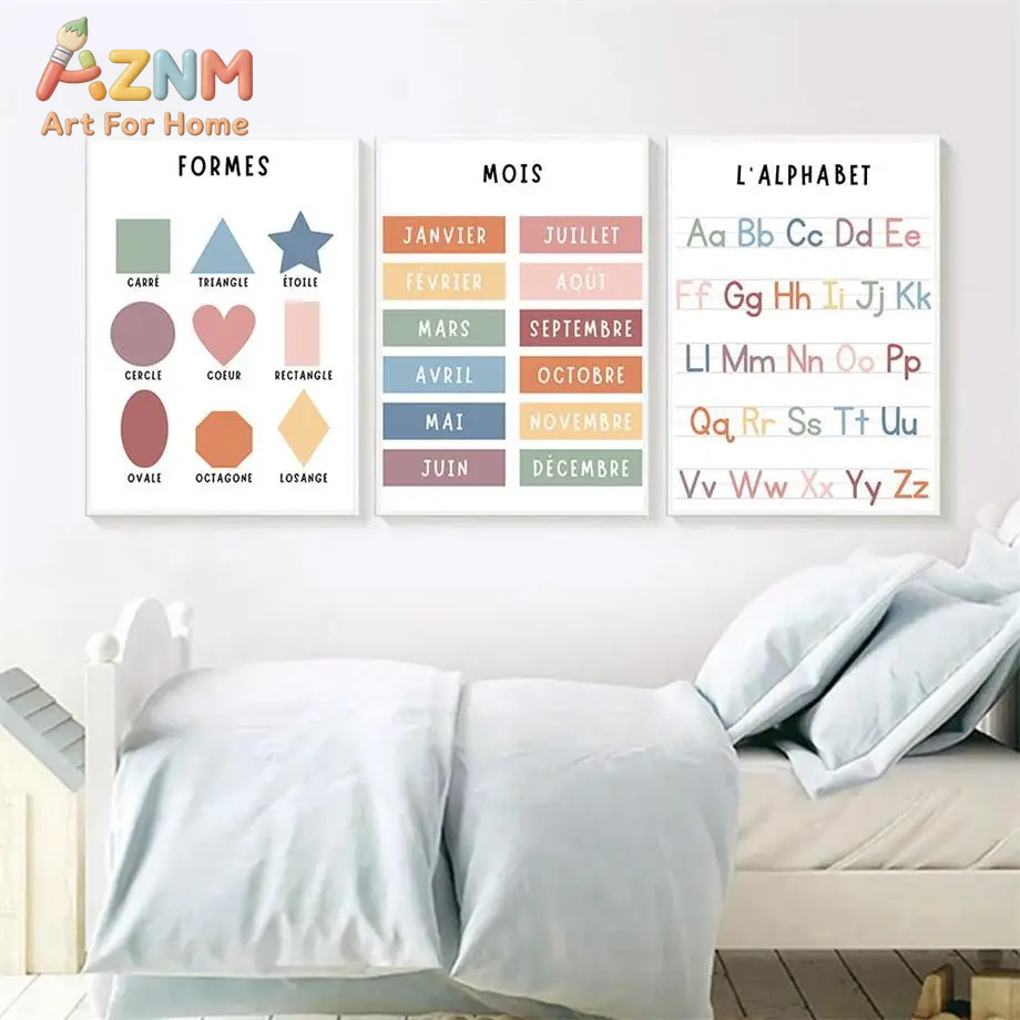 Pintura em Tela com Números, A - Kids Education Alphabet Numbers avaliação e preço