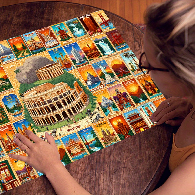500/1000 pçs quebra-cabeça de  - Puzzle Map World avaliação e preço