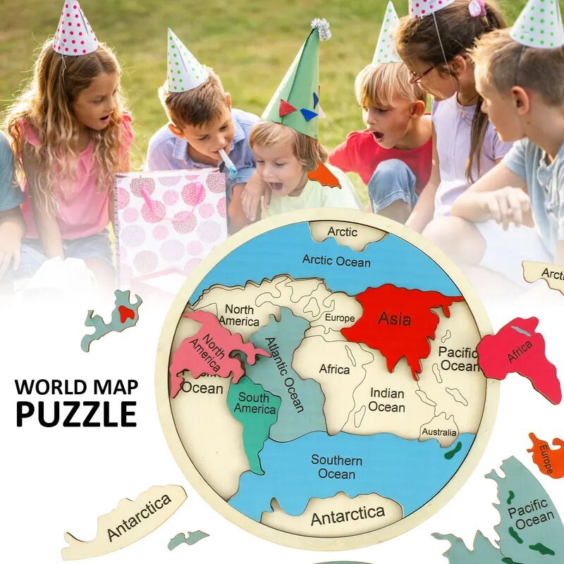 Quebra-Cabeça de Mapa Mundial  - Puzzle Map World avaliação e preço