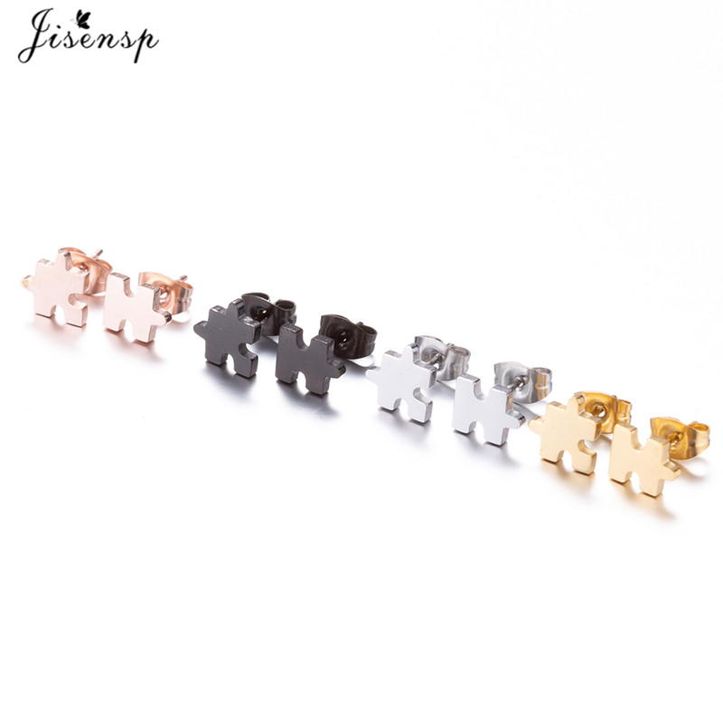 Brincos de Aço Inoxidável com  - Puzzle Map World avaliação e preço
