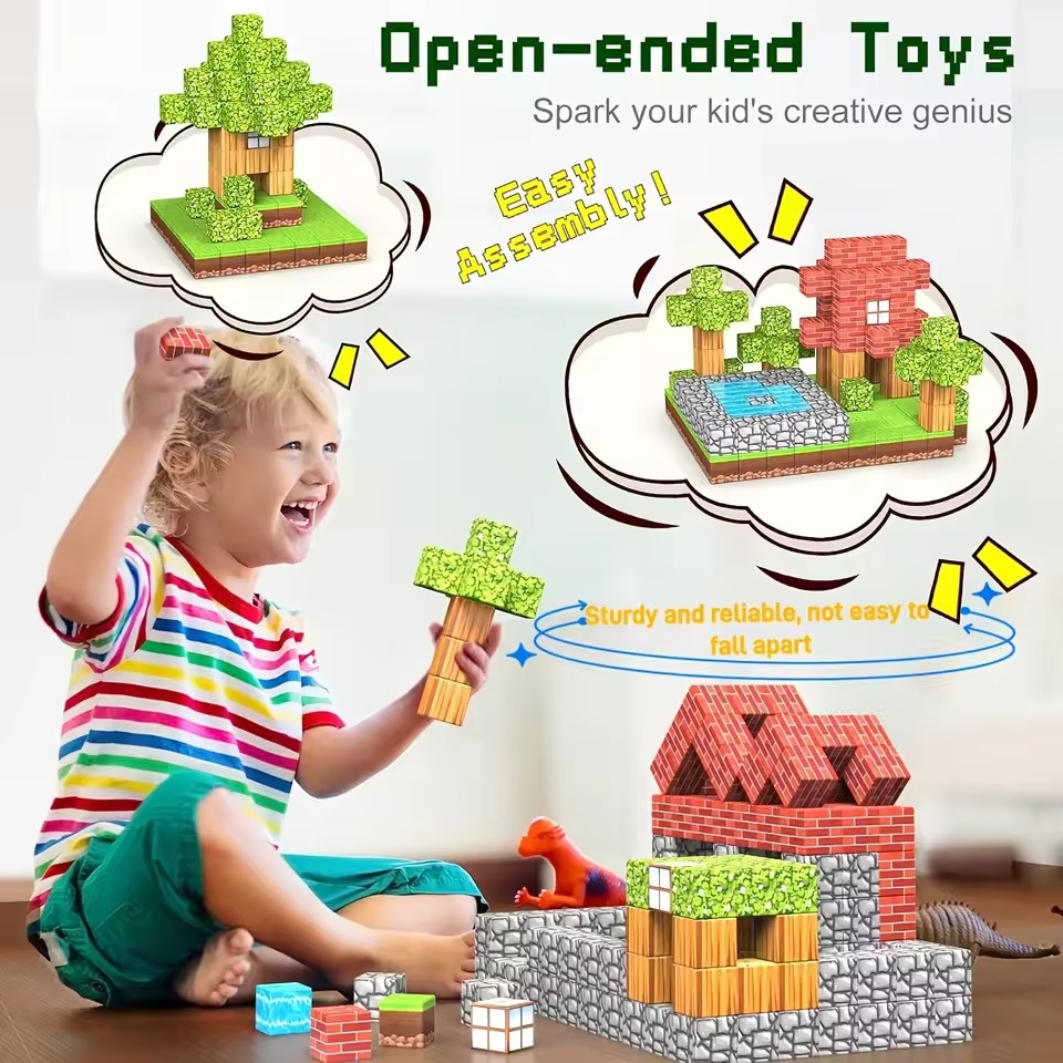 Blocos de construção magnético - Kids Education World avaliação e preço