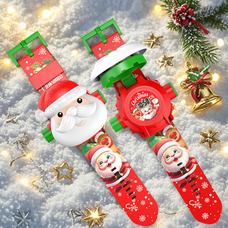 Relógio de projeção de natal c - Kids Educational Watch avaliação e preço