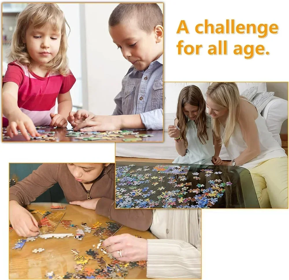 120/300/500/1000 peças borbole - Puzzle Map World avaliação e preço