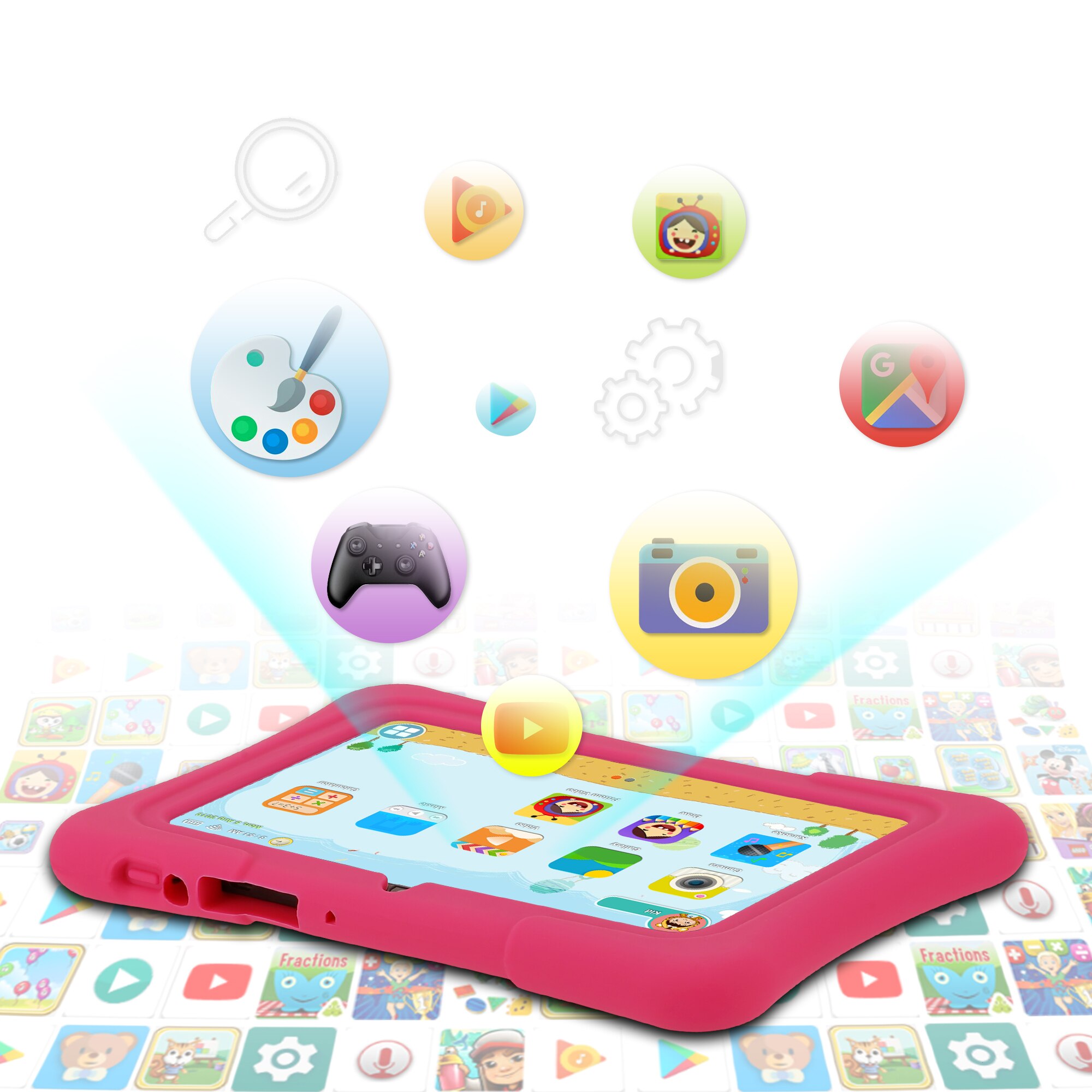 Tablet Infantil PRITOM de 7 Po - Kids Education Software For Pc avaliação e preço