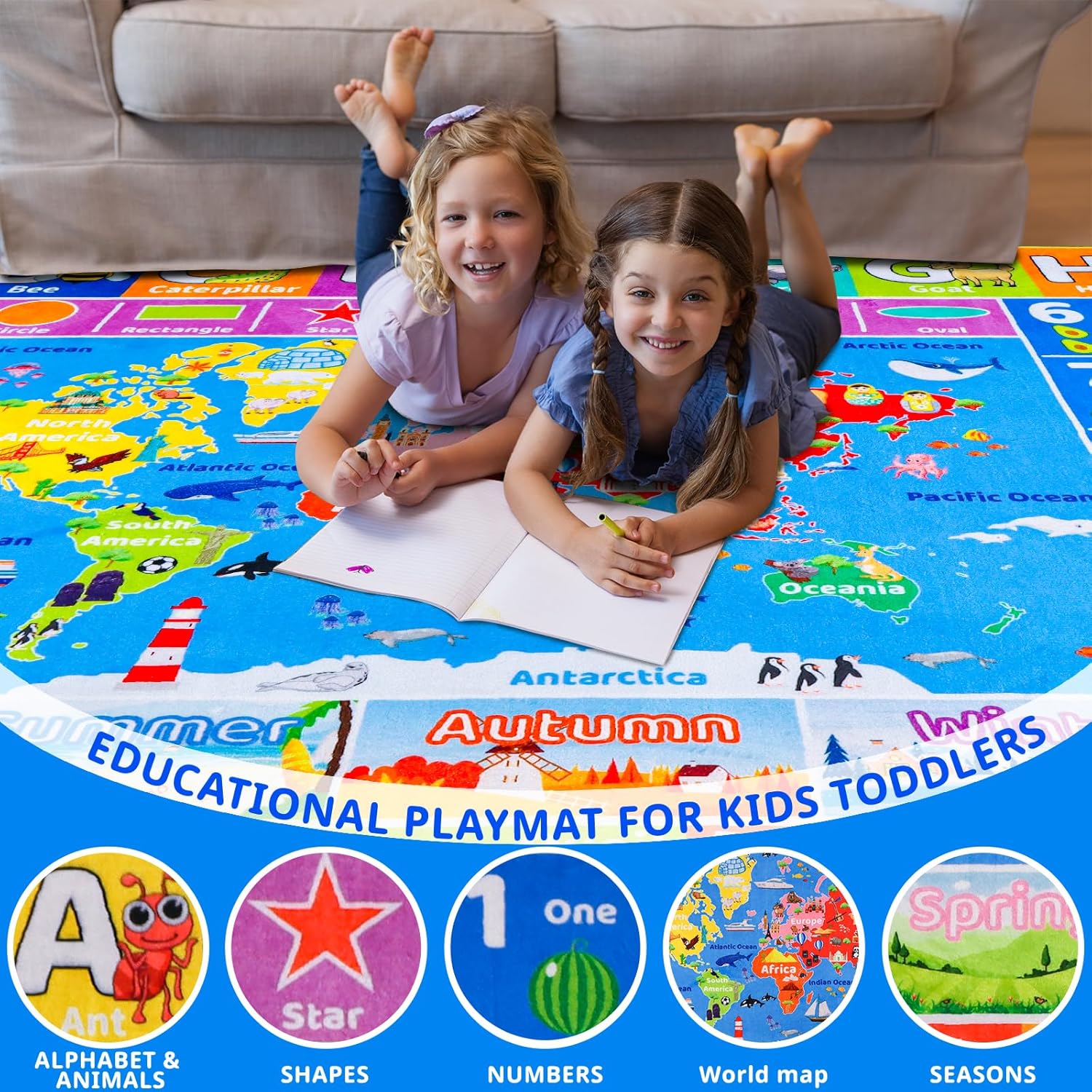 Tapete de Brincar Divertido co - Kids Education World avaliação e preço