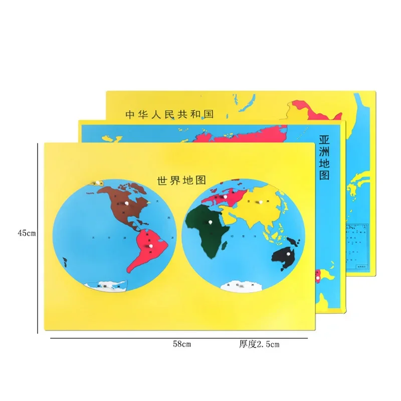 -Brinquedos de ensino educacio - Puzzle Map World avaliação e preço