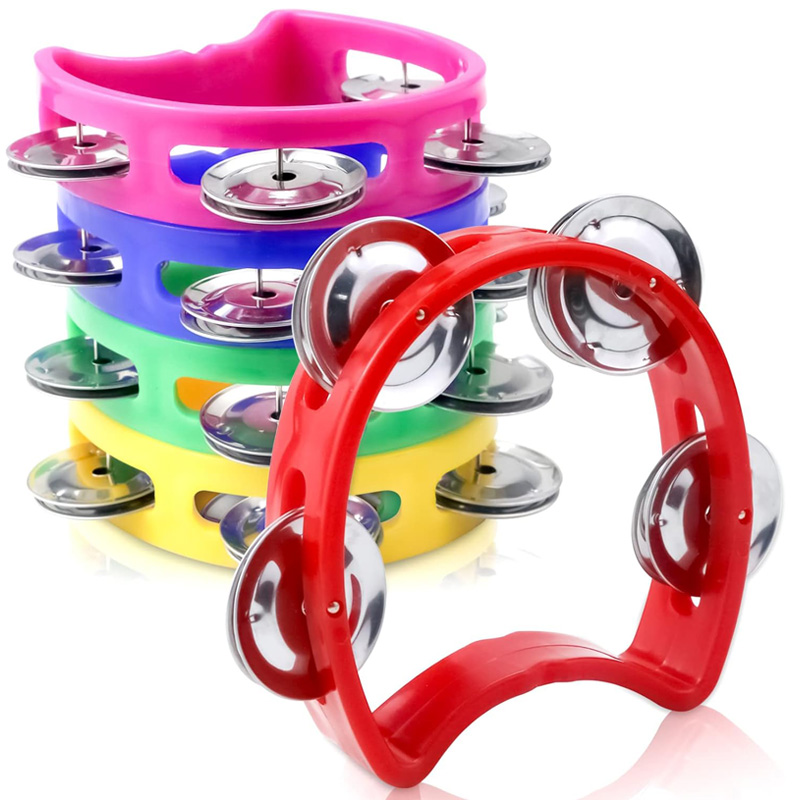 2 pçs plástico mão percussão p - Kids Education Bell avaliação e preço