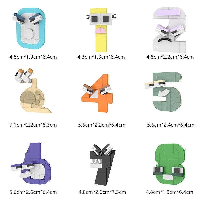 Criativo moc número lore alfab - Kids Education Alphabet Numbers avaliação e preço